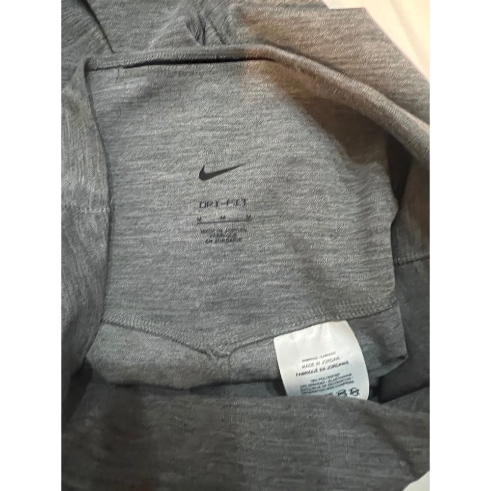 Nike Dri-FIT Womens Leggings Medium Gray Athletic Workout - Picture 3 of 7